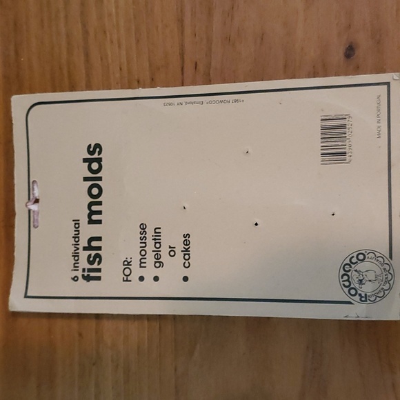 NWT, Vintage Mid Century Rowoco Fish Molds Set of 6 - Picture 3 of 5